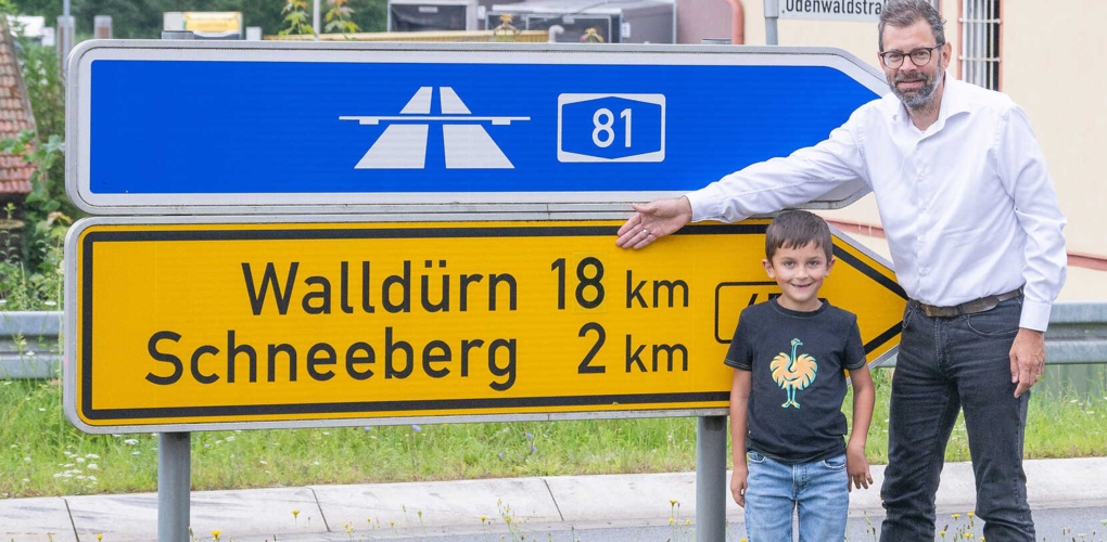 Dank aufmerksamem Schüler Hinweisschild geändert