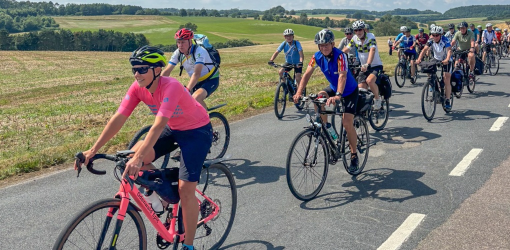 Trotz Wolkenbruchs erfolgreicher Abschluss der Drei-Länder-Radtour in Limbach