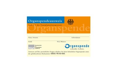 Organspendeausweis