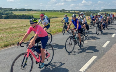 Trotz Wolkenbruchs erfolgreicher Abschluss der Drei-Länder-Radtour in Limbach